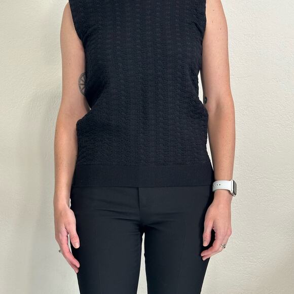 Piece D’Anarchive Wool Sweater size XS Midnight Blue Removable Sleeves Rare - Picture 7 of 14